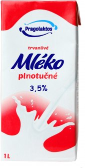 Mléko plnotučné 1L